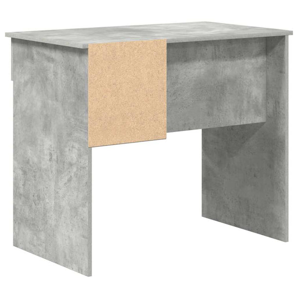 Schreibtisch mit Regal Beton Grau 90 cm