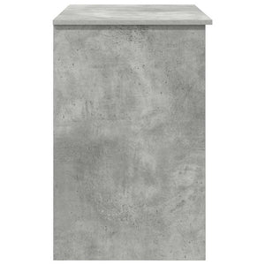 Schreibtisch mit Regal Beton Grau 90 cm