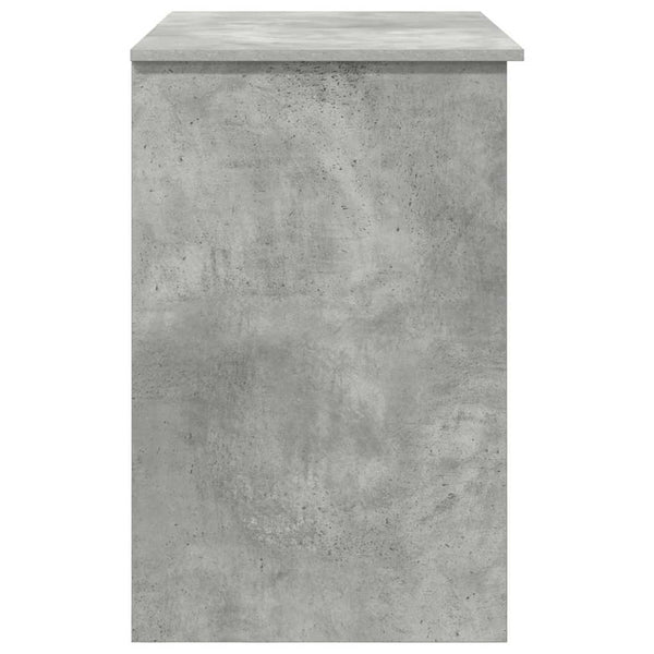 Schreibtisch mit Regal Beton Grau 90 cm