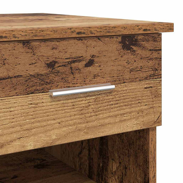 Schreibtisch mit Regal Altholz