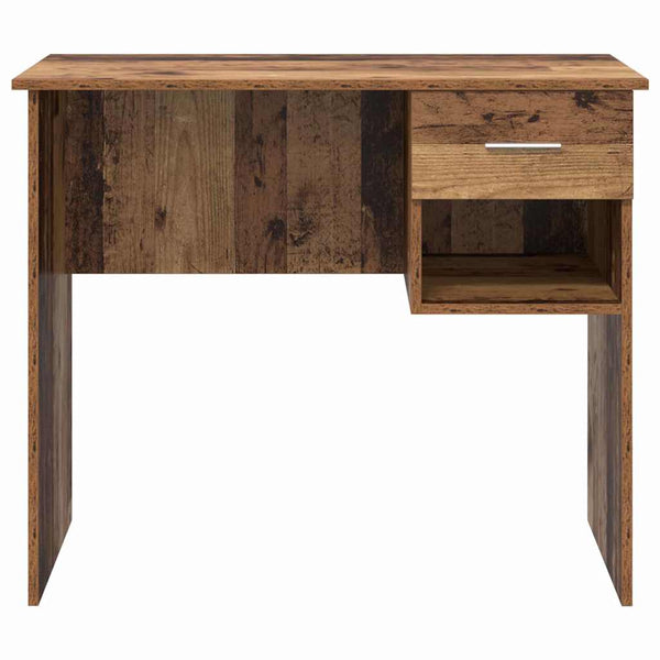 Schreibtisch mit Regal Altholz