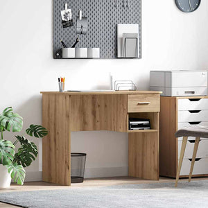vidaXL Bureau chêne artisanat 90 x 49 x 75 cm Bois d'ingénierie