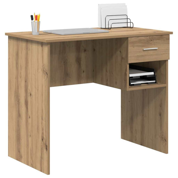 vidaXL Bureau chêne artisanat 90 x 49 x 75 cm Bois d'ingénierie