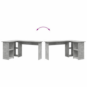 Schreibtisch Beton Grau 142x102 cm