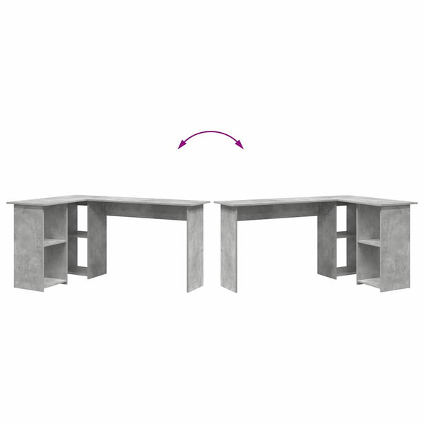 Schreibtisch Beton Grau 142x102 cm