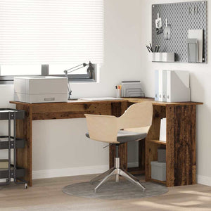 Schreibtisch mit Regal Altholz