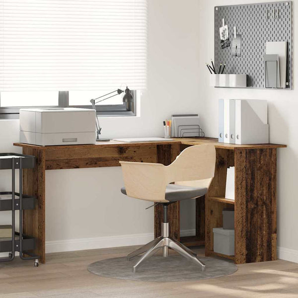 Schreibtisch mit Regal Altholz