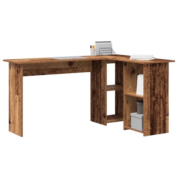 Schreibtisch mit Regal Altholz