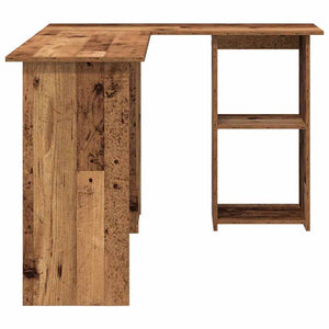 Schreibtisch mit Regal Altholz