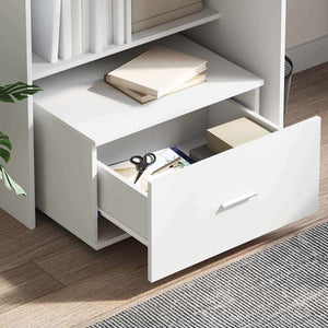 Weißer Schubladenschrank mit Rollen 55x45x31 cm