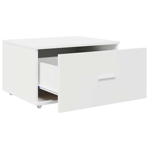 Weißer Schubladenschrank mit Rollen 55x45x31 cm