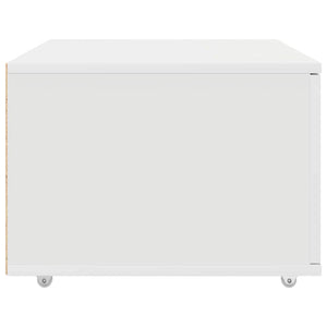 Weißer Schubladenschrank mit Rollen 55x45x31 cm