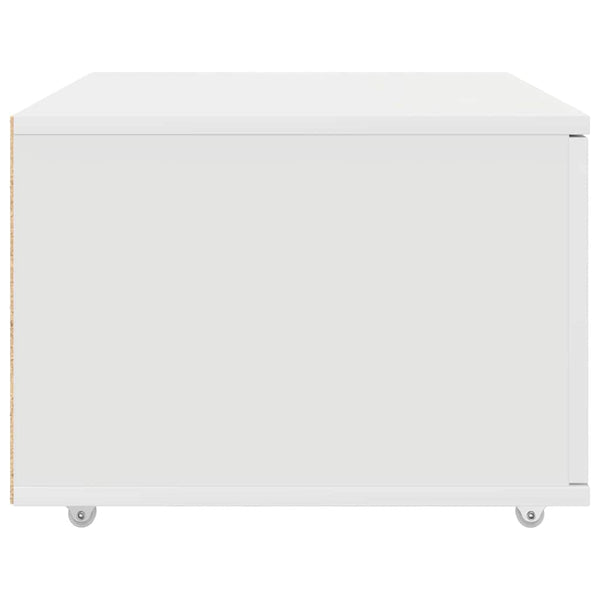 Weißer Schubladenschrank mit Rollen 55x45x31 cm