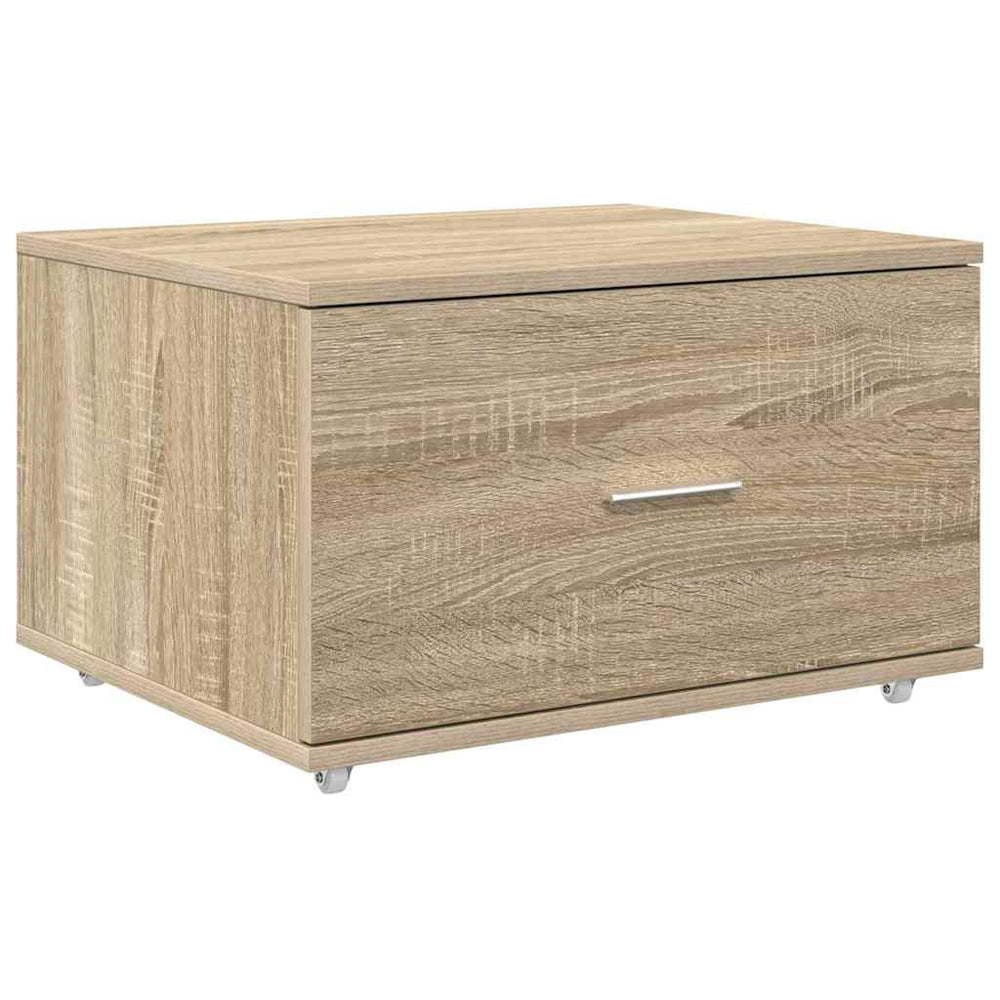 Schubladenschrank Sonoma Eiche mit Rollen 55x45x31 cm