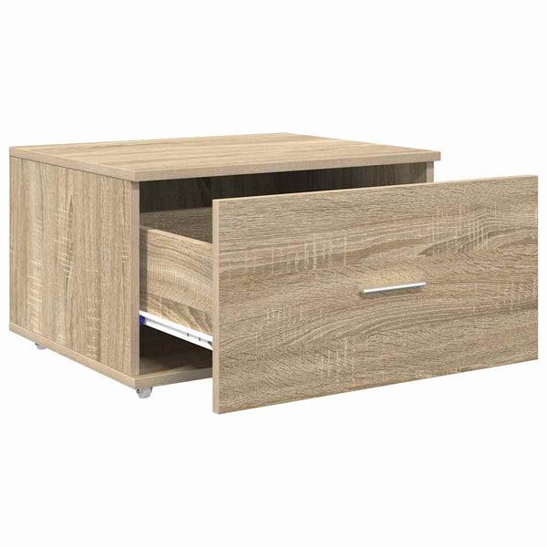 Schubladenschrank Sonoma Eiche mit Rollen 55x45x31 cm