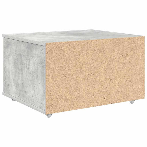 Schubladenschrank Beton Grau mit Rädern