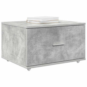 Schubladenschrank Beton Grau mit Rädern