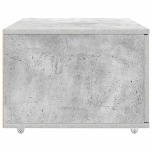 Schubladenschrank Beton Grau mit Rädern
