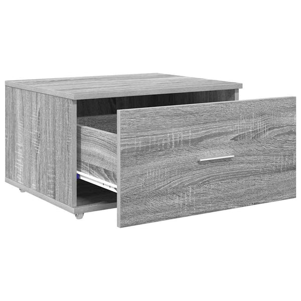 Schubladenschrank Grau Sonoma mit Rädern