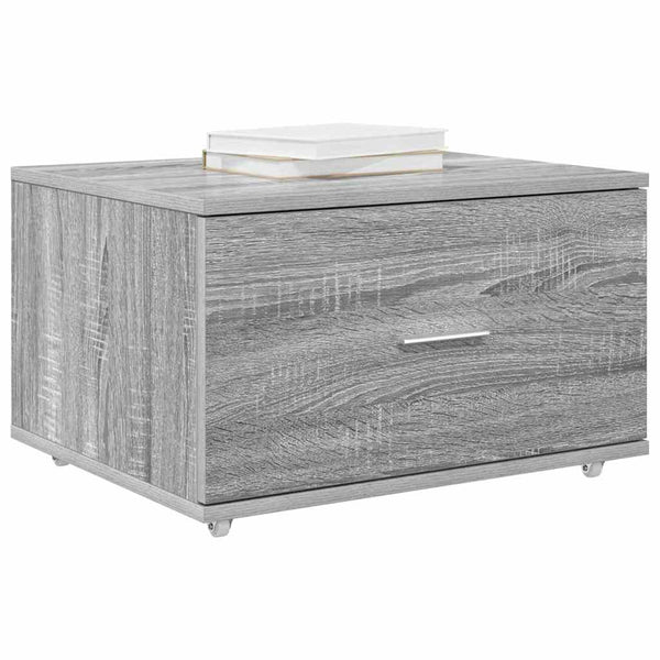 Schubladenschrank Grau Sonoma mit Rädern