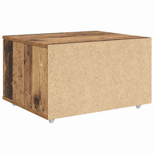 Schubladenschrank Altholz mit Rädern 55x45x31cm