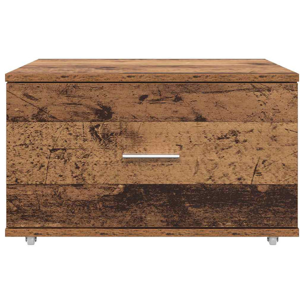 Schubladenschrank Altholz mit Rädern 55x45x31cm