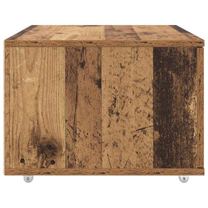 Schubladenschrank Altholz mit Rädern 55x45x31cm
