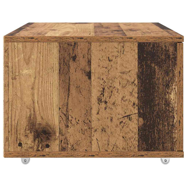 Schubladenschrank Altholz mit Rädern 55x45x31cm