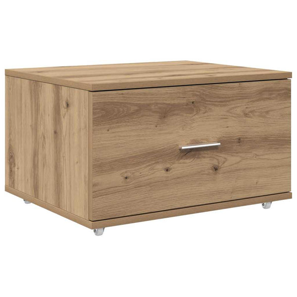 Schubladenschrank Artisan-Eiche mit Rollen 55x45x31 cm