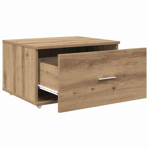 Schubladenschrank Artisan-Eiche mit Rollen 55x45x31 cm