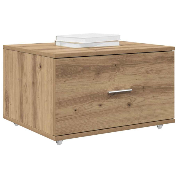 Schubladenschrank Artisan-Eiche mit Rollen 55x45x31 cm