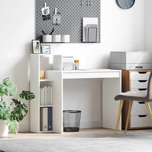 Schreibtisch Weiß mit Regal 100x40 cm