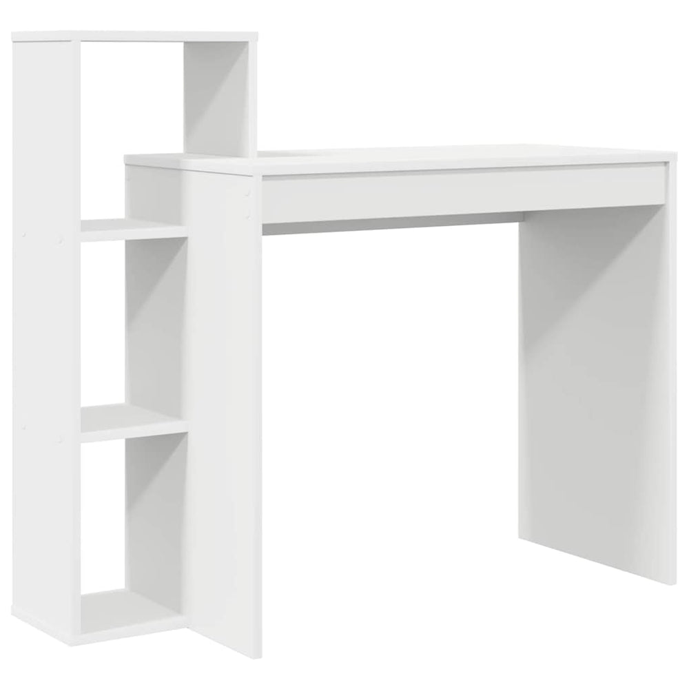 Schreibtisch Weiß mit Regal 100x40 cm