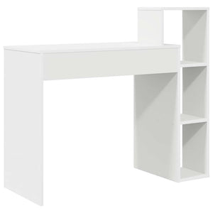 Schreibtisch Weiß mit Regal 100x40 cm