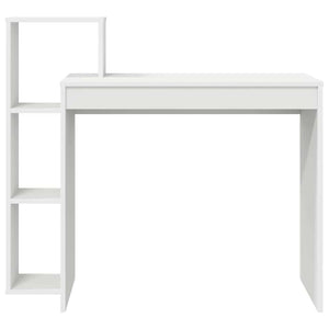 Schreibtisch Weiß mit Regal 100x40 cm