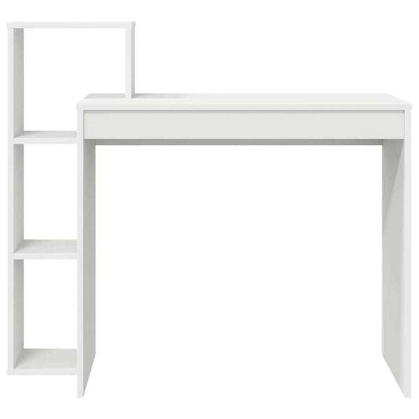Schreibtisch Weiß mit Regal 100x40 cm
