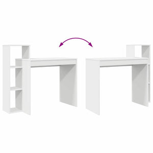 Schreibtisch Weiß mit Regal 100x40 cm