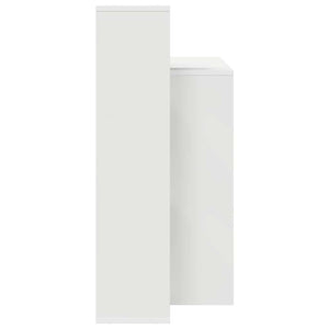 Schreibtisch Weiß mit Regal 100x40 cm
