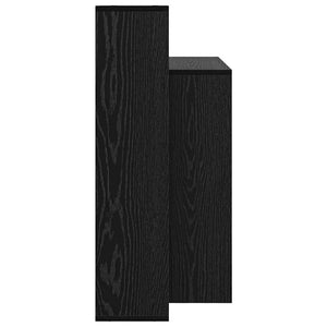 Schreibtisch mit Regal, Schwarz Eiche, 100cm