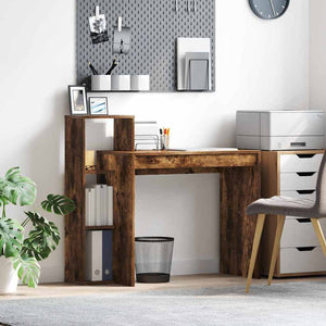 vidaXL Bureau chêne fumé 100 x 40 x 90 cm bois d'ingénierie