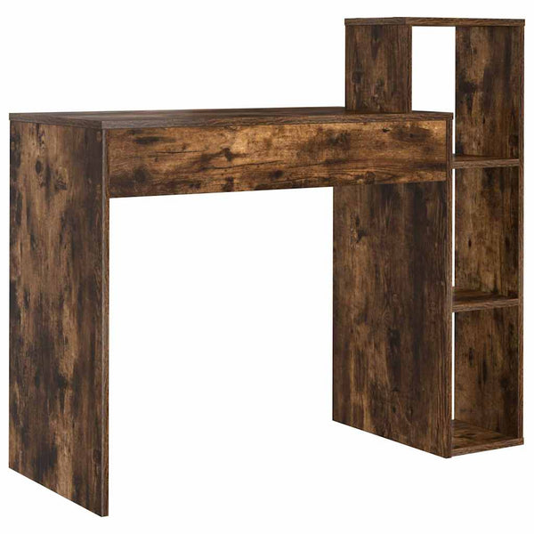 vidaXL Bureau chêne fumé 100 x 40 x 90 cm bois d'ingénierie