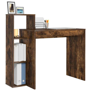 vidaXL Bureau chêne fumé 100 x 40 x 90 cm bois d'ingénierie