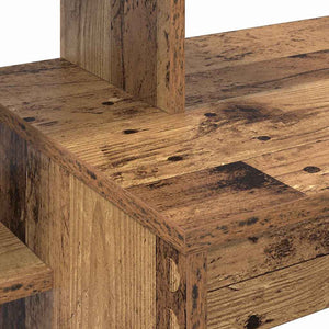 Schreibtisch mit Regal, Altholz, 100cm