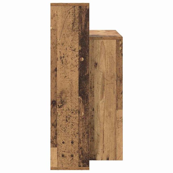 Schreibtisch mit Regal, Altholz, 100cm