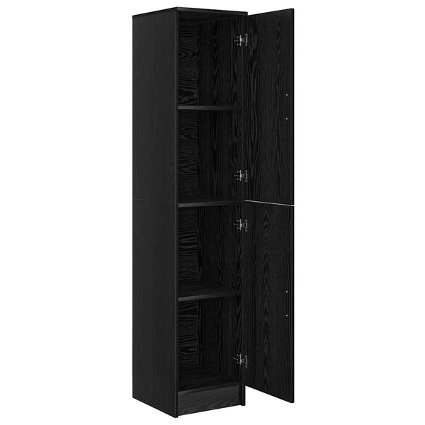 Highboard Schwarz Eichenoptik 168 cm
