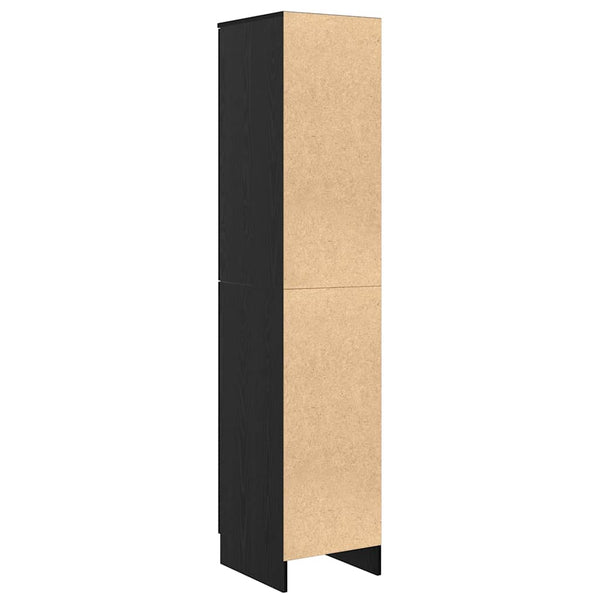 Highboard Schwarz Eichenoptik 168 cm