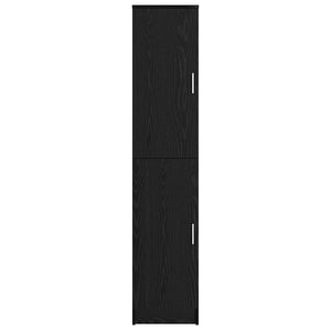 Highboard Schwarz Eichenoptik 168 cm