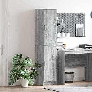 Highboard Graues Sonoma 35x39x168 cm