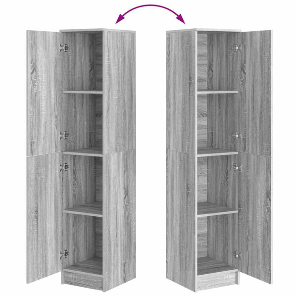 Highboard Graues Sonoma 35x39x168 cm