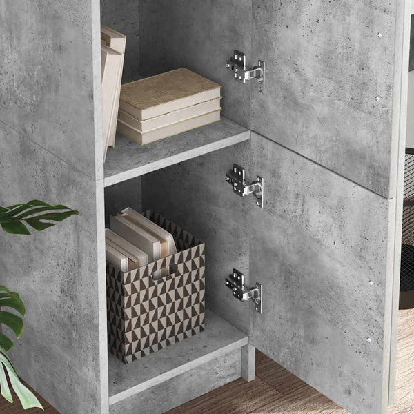 Highboard Beton Grau 31,5x32x122,5 cm